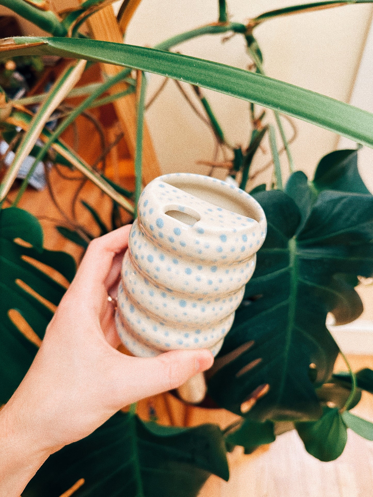 Freckled Tumbler | Baby Blue